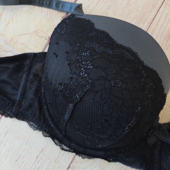 Torrid Lace Overlay Push-Up Demi Bra sz 40D - Picture 6 of 11